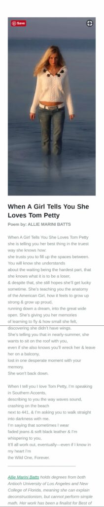 when a girl tells you she loves tom petty